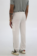 ROMAN Cargo Pant | White Tailored Utility Trousers