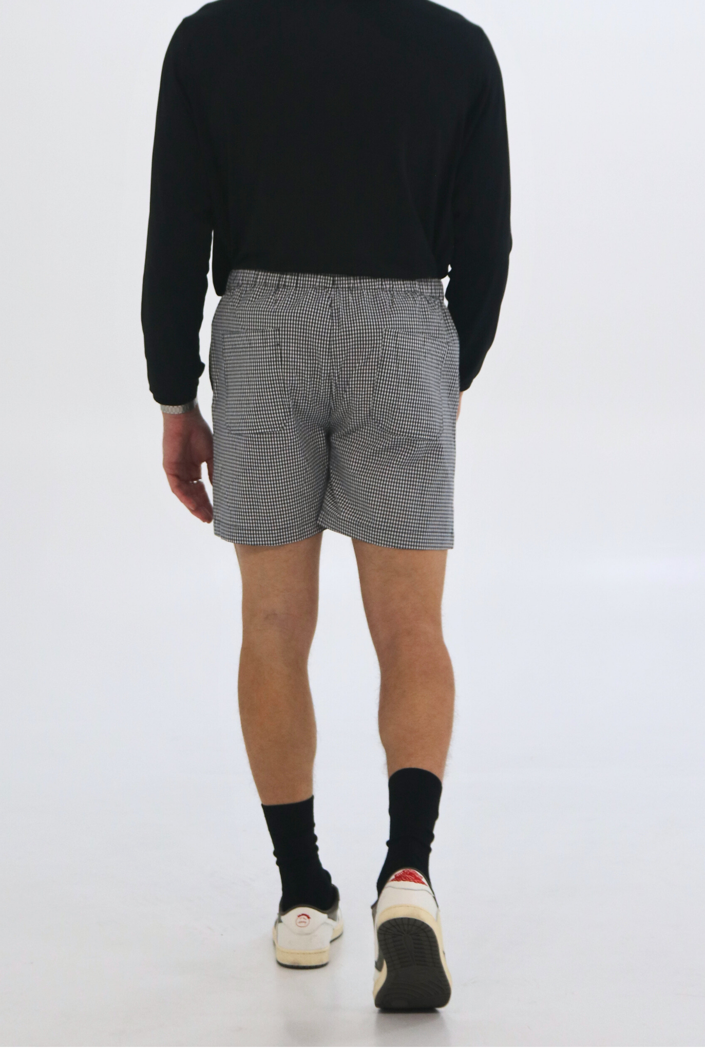AESON Cotton Shorts | Black Gingham Men's Shorts