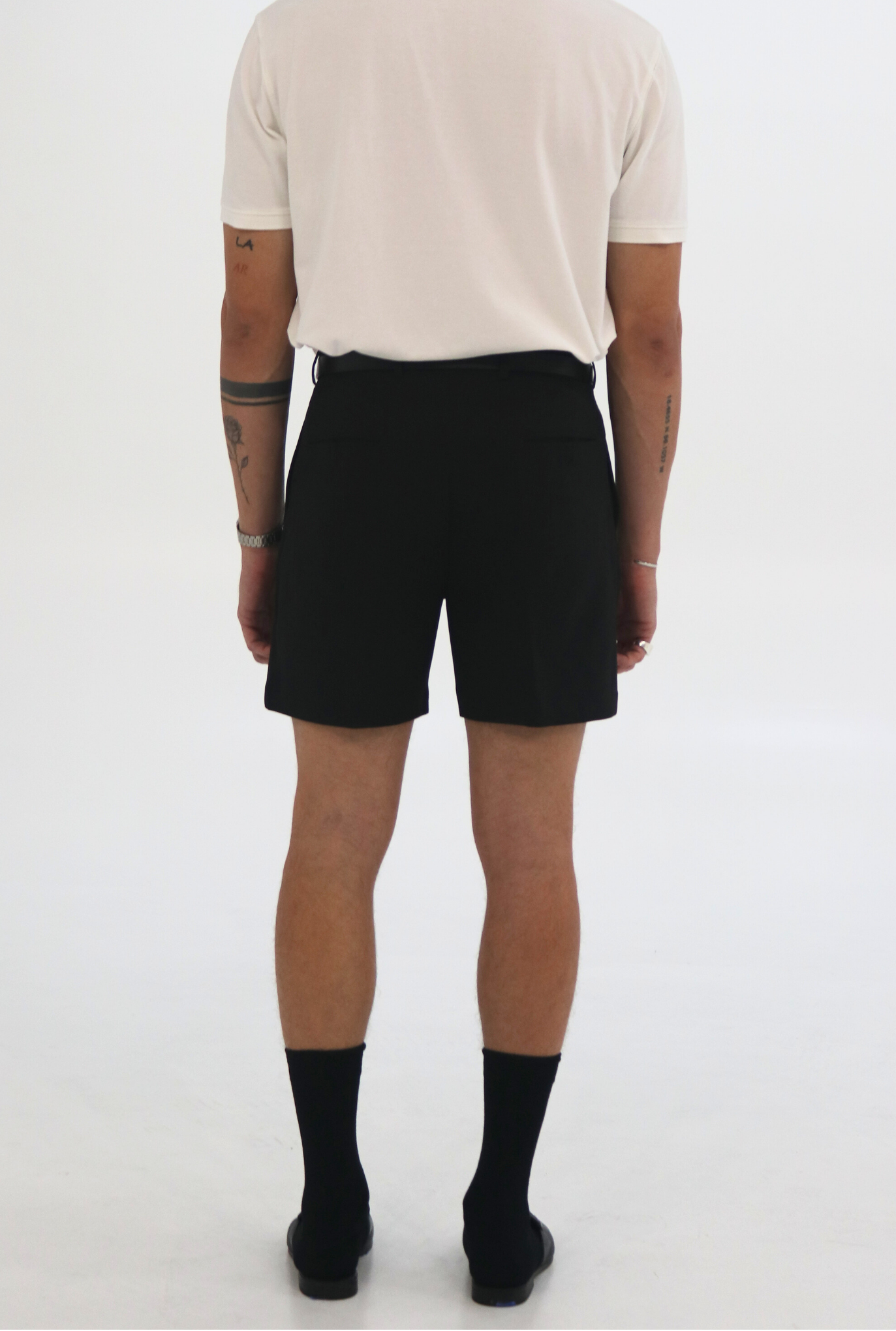 RAVI Pleat Detail Tailored Shorts | Men's Pleated Shorts